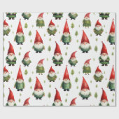 Papier Cadeau Cute Gnome (Plat)