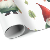 Papier Cadeau Cute Gnome (Coin rond)