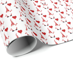 Papier Cadeau Cute Gnome Valentine