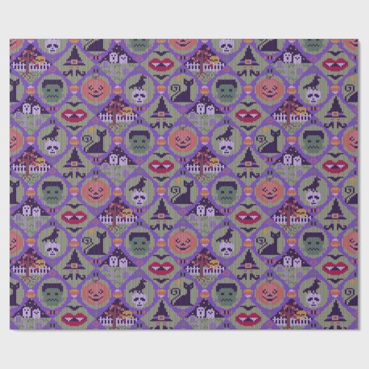 Papier Cadeau Cute Halloween (Plat)