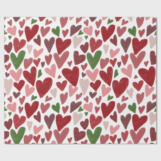 Papier Cadeau Cute hearts valentine's day Mug (Plat)