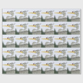 Papier Cadeau Cute Heron et Ladybug (Plat)