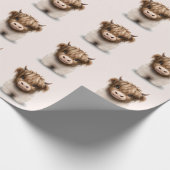 Papier Cadeau Cute Highlands Scottish Cow (Coin)