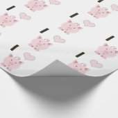 Papier Cadeau Cute I coeurs Desgin (Coin)