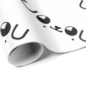 Papier Cadeau Cute Kawaii Chien Chien Chien Chien Chien Japonais (Coin rond)