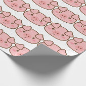 Papier Cadeau Cute Kawaii Cochon (Coin)