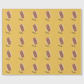 Papier Cadeau Cute Kawaii Hot Dog (Plat)