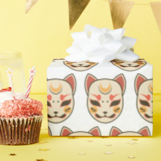 Papier Cadeau Cute Kawaii Japanese Aesthetic Cat Wrapping Paper 