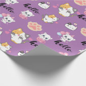 Papier Cadeau Cute kitty (Coin)