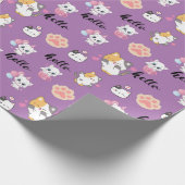 Papier Cadeau Cute kitty (Coin)
