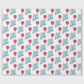 Papier Cadeau Cute Kitty Avec Balcon (Plat)