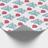 Papier Cadeau Cute Kitty Avec Balcon (Coin)