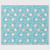 Papier Cadeau Cute Kitty Chats Motif Whimsical (Plat)