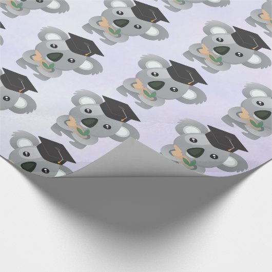 Papier Cadeau Cute Koala dans une casquette noire (Coin)