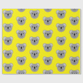 Papier Cadeau Cute Koala Face Anniversaire de enfant Baby shower (Plat)