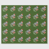 Papier Cadeau Cute koala ours sucre de canne Noël tropical (Plat)