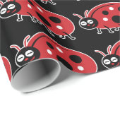 Papier Cadeau Cute Ladybug (Coin rond)