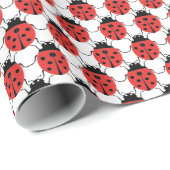 Papier Cadeau Cute ladybugs (Coin rond)
