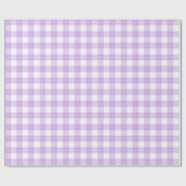 Papier Cadeau Cute Light Purple Plaid Simple Classic  (Plat)