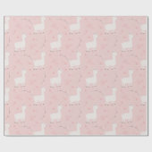 Papier Cadeau Cute llama seamless (Plat)