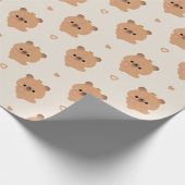 Papier Cadeau Cute Love Capybara (Coin)