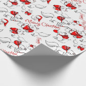 Papier Cadeau Cute Meowy Kitties de Noël (Coin)