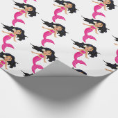 Papier Cadeau Cute Mermaid à queue rose Thunder_Cove (Coin)