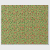 Papier Cadeau Cute Moderne Mistletoe Hollyberry (Plat)