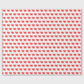 Papier Cadeau Cute Moderne Simple Valentine Red Hearts Flèche (Plat)