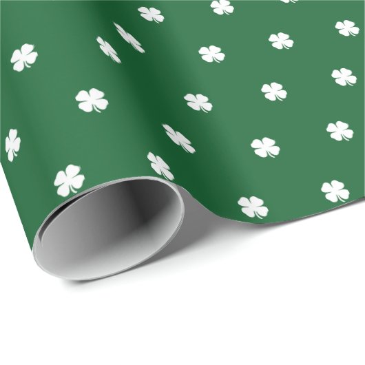 Papier Cadeau Cute Moderne Simple Vert foncé Clair Clair Clair (Coin rond)