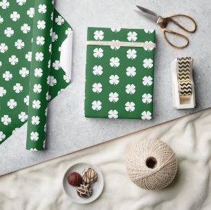 Papier Cadeau Cute Moderne Simple Vert foncé Clair Clair Clair