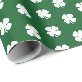 Papier Cadeau Cute Moderne Simple Vert foncé Clair Clair Clair (Coin rond)