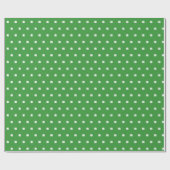 Papier Cadeau Cute Moderne Simple Vert Lucky Cloches (Plat)