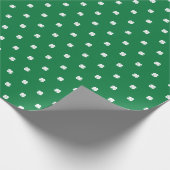Papier Cadeau Cute Moderne Vert Clair (Coin)