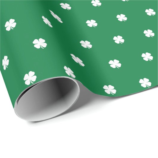Papier Cadeau Cute Moderne Vert Clair (Coin rond)