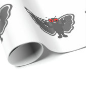 Papier Cadeau Cute Mothman (Coin rond)