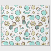 Papier Cadeau Cute Motif de fruits Summery Motif à thème (Plat)