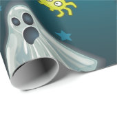 Papier Cadeau Cute motif Halloween (Coin rond)