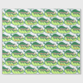 Papier Cadeau Cute Noël Caterpillar Motif sur mesure (Plat)