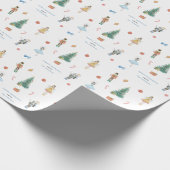 Papier Cadeau Cute Nutcracker soldat Joyeuses fêtes (Coin)