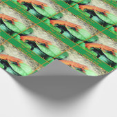 Papier Cadeau Cute Orange Salamander Personnalisé (Coin)