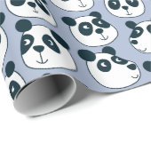 Papier Cadeau Cute ours Panda (Coin rond)
