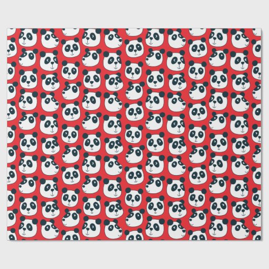 Papier Cadeau Cute ours Panda (Plat)