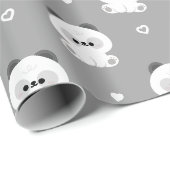 Papier Cadeau Cute Panda (Coin rond)