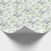 Papier Cadeau Cute Panda Bear Cub Bambou Verdure Découpage (Coin)