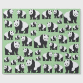 Papier Cadeau Cute Panda Motif ours (Plat)