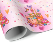 Papier Cadeau Cute Pastel (Coin rond)