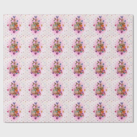 Papier Cadeau Cute Pastel (Plat)