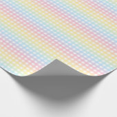 Papier Cadeau Cute Pastel Arc-en-ciel En vichy papier d'envelopp (Coin)