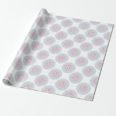 Papier Cadeau Cute Pastel Candy Kawaii Bunny Polka Dot Mandala (Déroulé)
